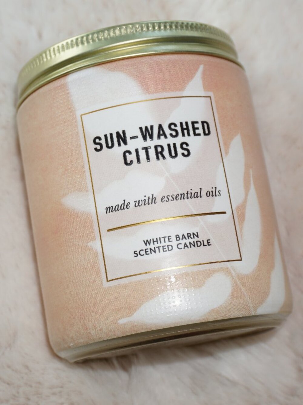 Bath & Body Works White Barn Sun-Washed Citrus Candle
